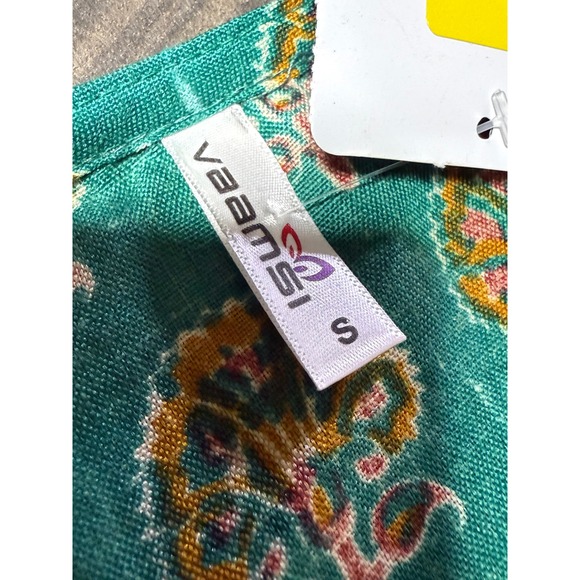 ISWEEA kurta Green Floral Print Dress and Pants Set - Size S - Picture 4 of 8